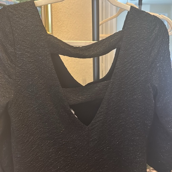 BCBGeneration Sparkling Black Textured Dress - Picture 3 of 3